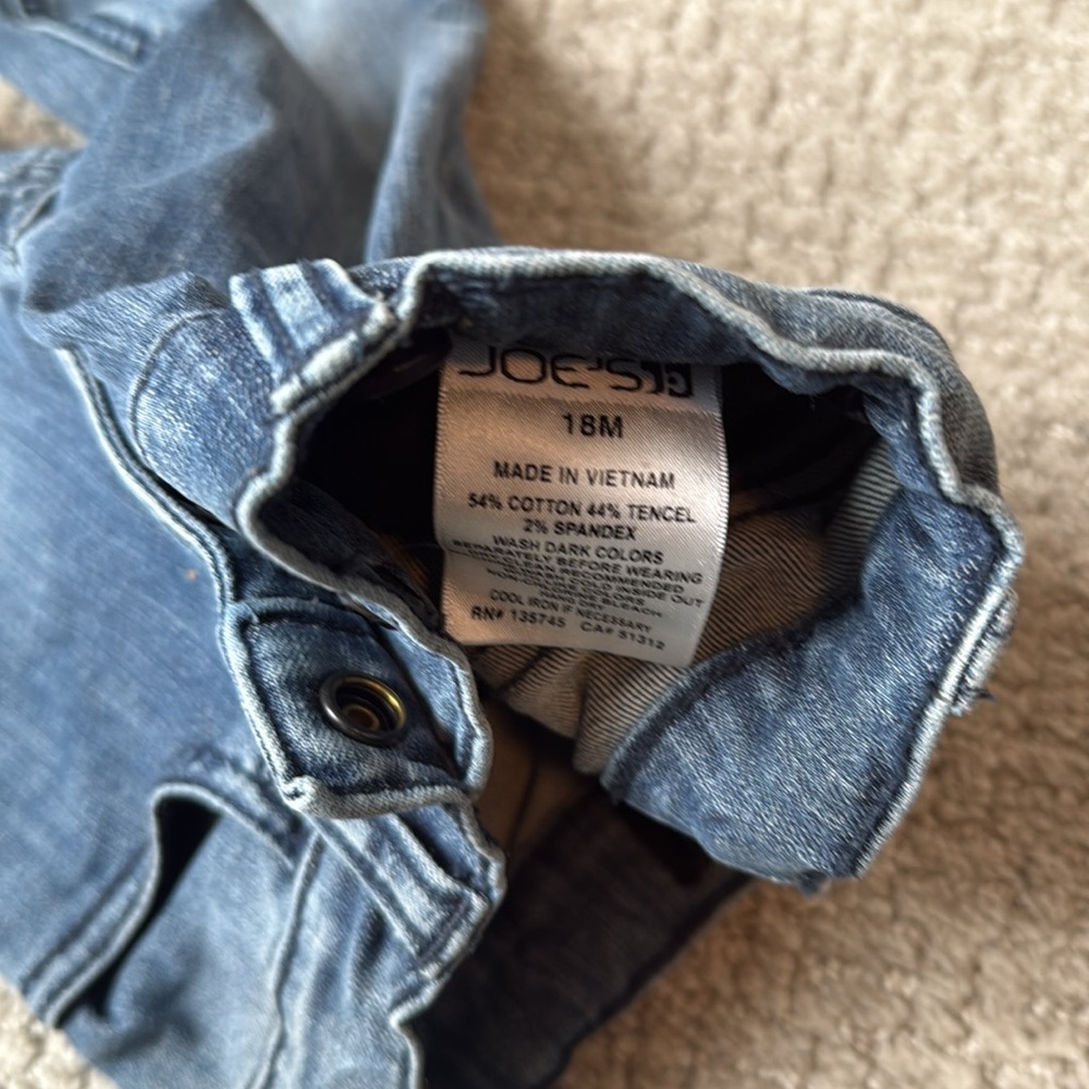 Joe's Blue Denim Jeans for Toddler’s… in perfect condition. Size -18m - Picture 3 of 5